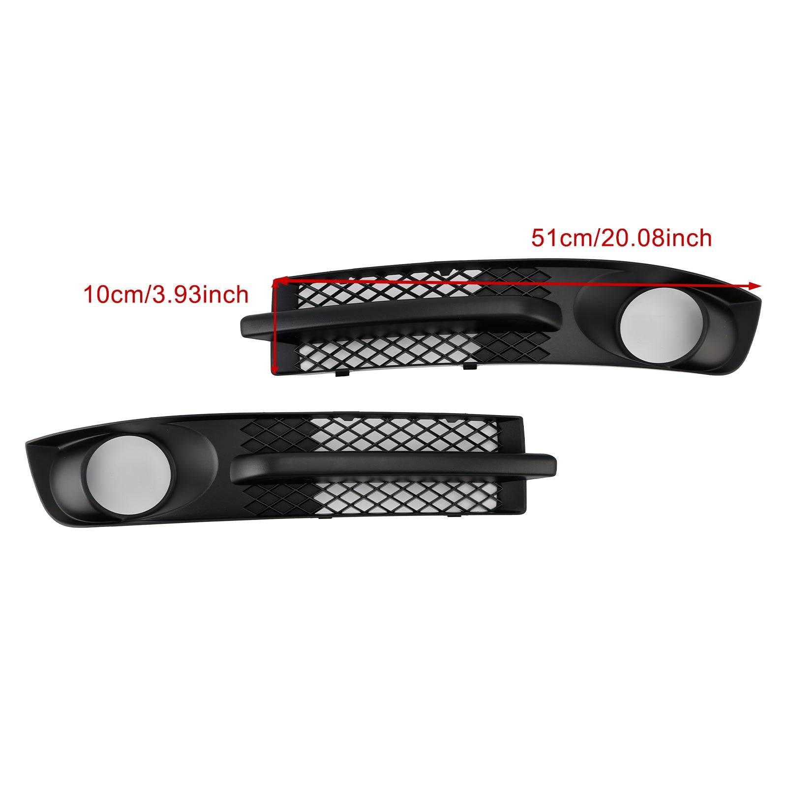 2000-2010 VW Sharan 7M Front Bumper Fog Light Grill W/ Foglight Hole