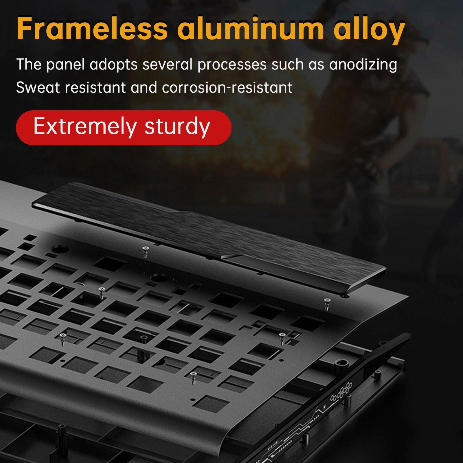 K1000 Mechanical Keyboard Wired 104key Red Switches for PC Chroma RGB Wrist Rest