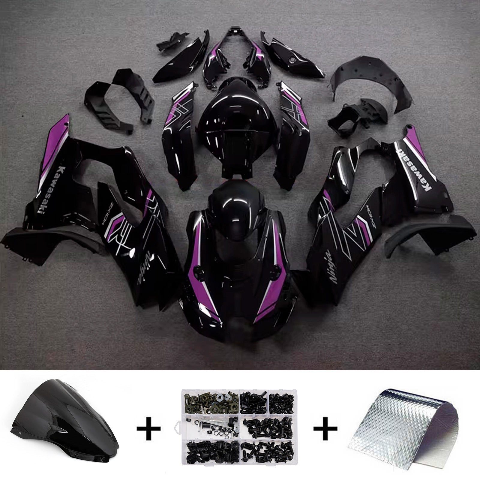 Injection Fairing Kit Bodywork ABS fit For Kawasaki ZX-10R ZX-10RR 2021-2025