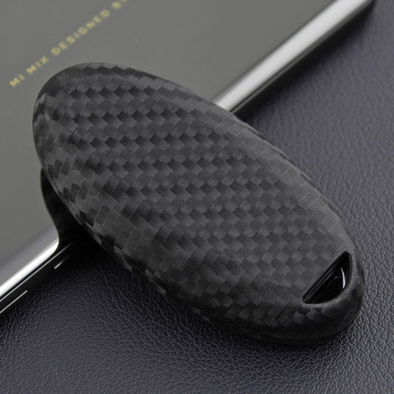 Leather Silicone Car Key Case Cover With Buckle For Nissan