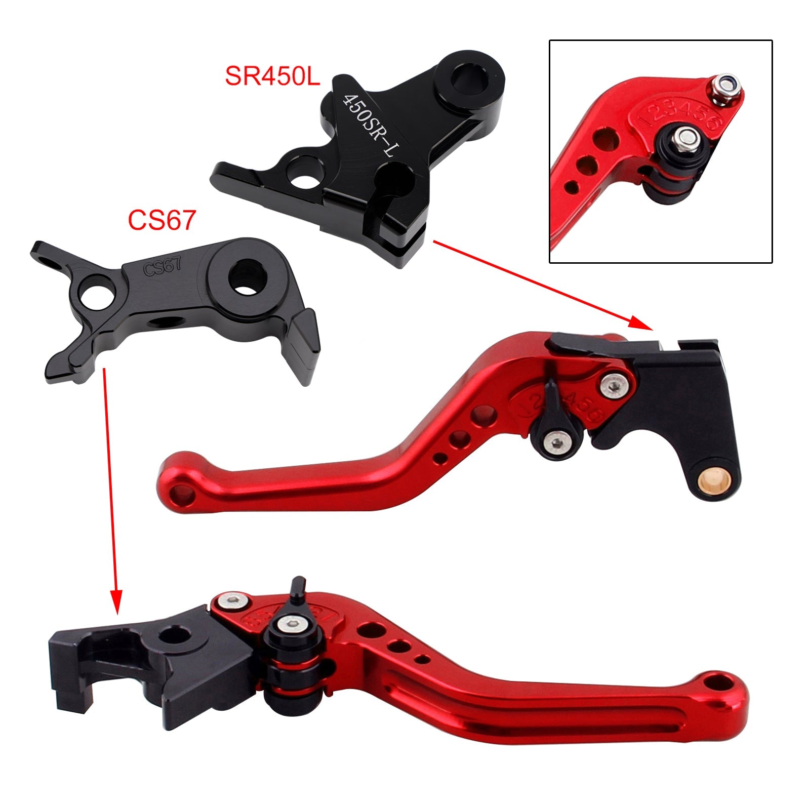 NEW Short Clutch Brake Lever fit for VOGE DS900X 900DSX 2024-2026