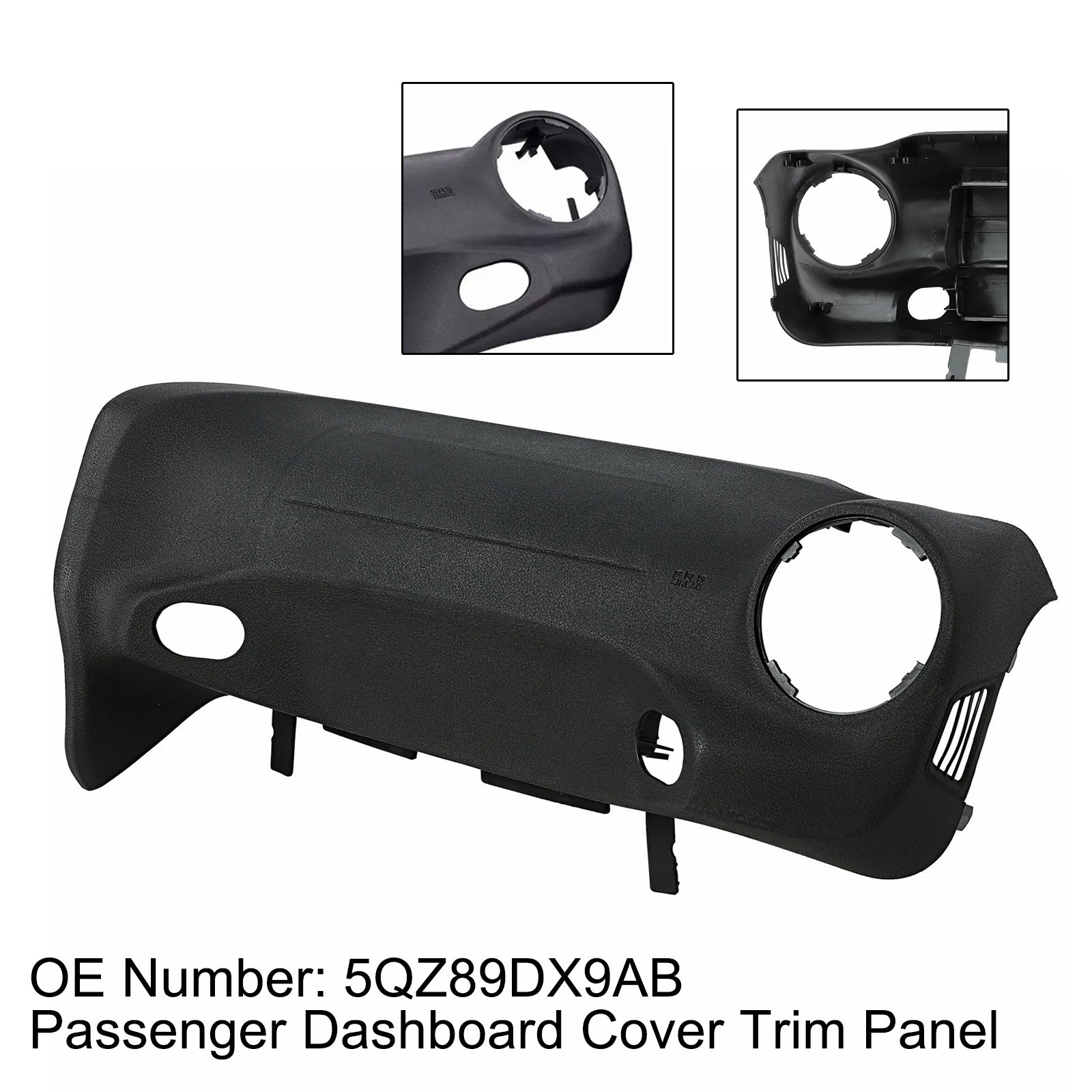 2015-2018 Jeep Wrangler JK Passenger Dashboard Cover Trim Panel 5QZ89DX9AB
