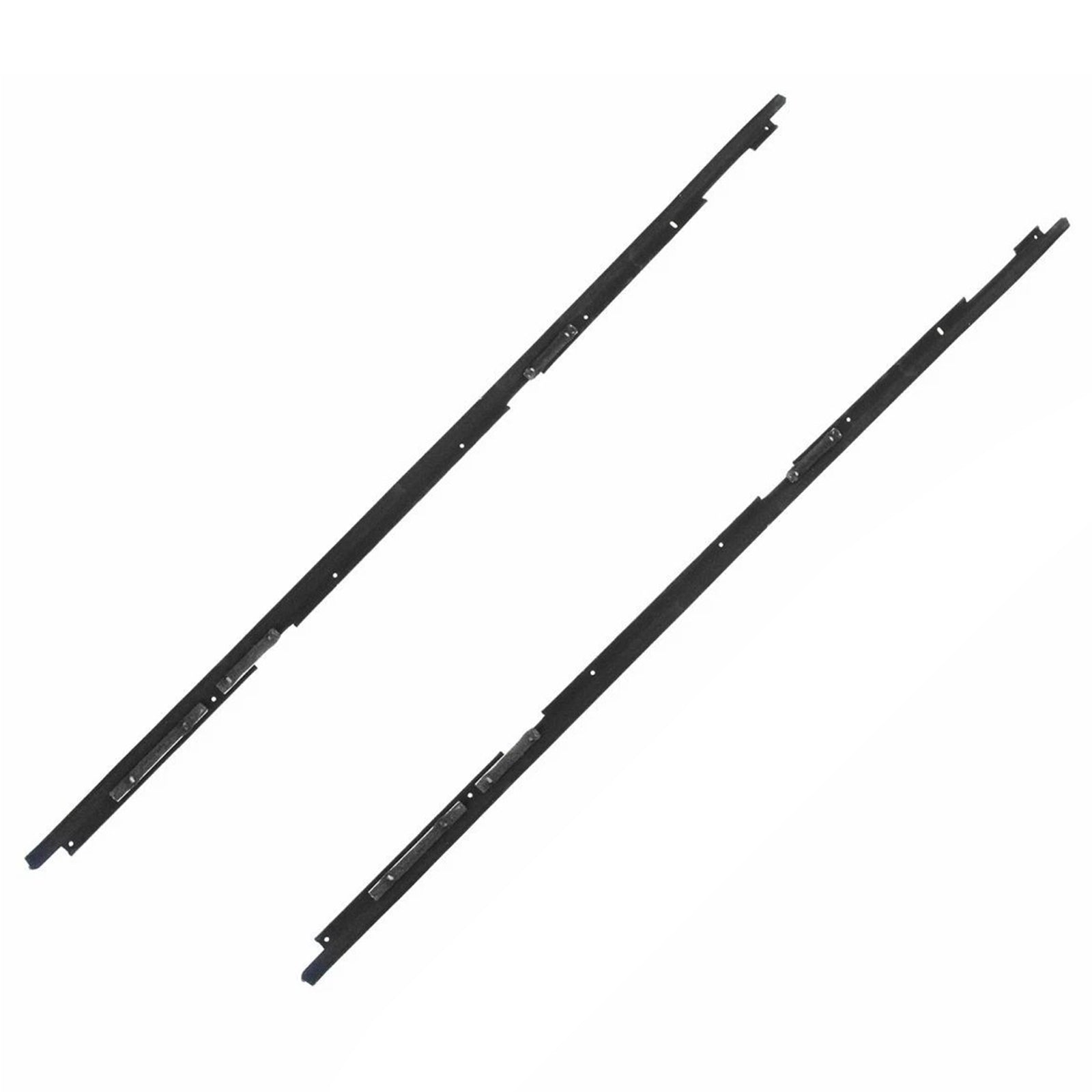 1985-1987 For Chevrolet Camaro Outer Side 2PCS Door Window Sweep Weatherstrip Seals Outer 1AWSK00155