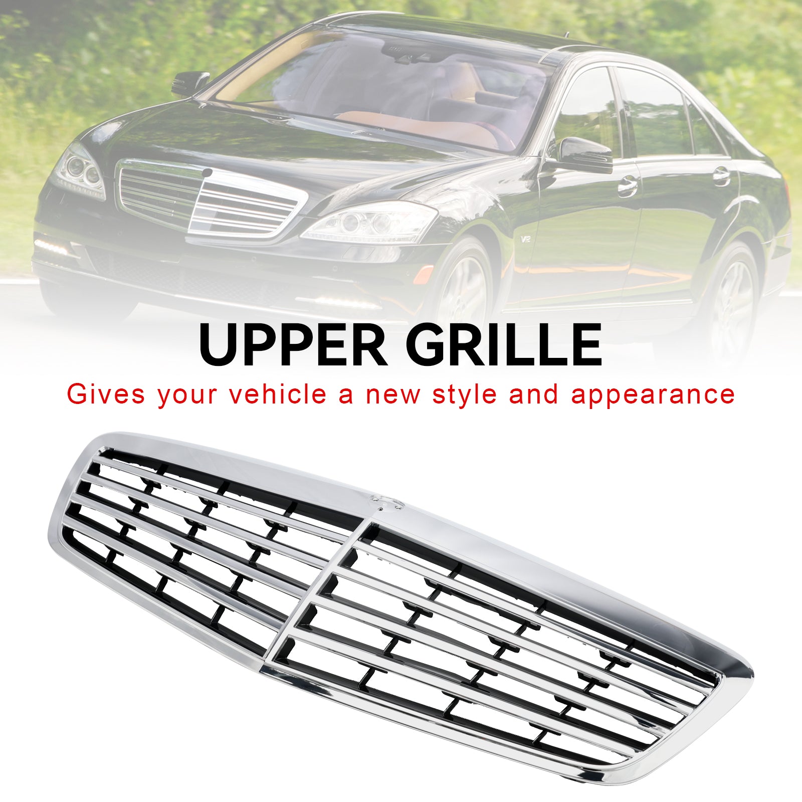 2010-2013 Mercedes Benz S-Class W221 S550 S600 S63 S65 Front Grille Grill