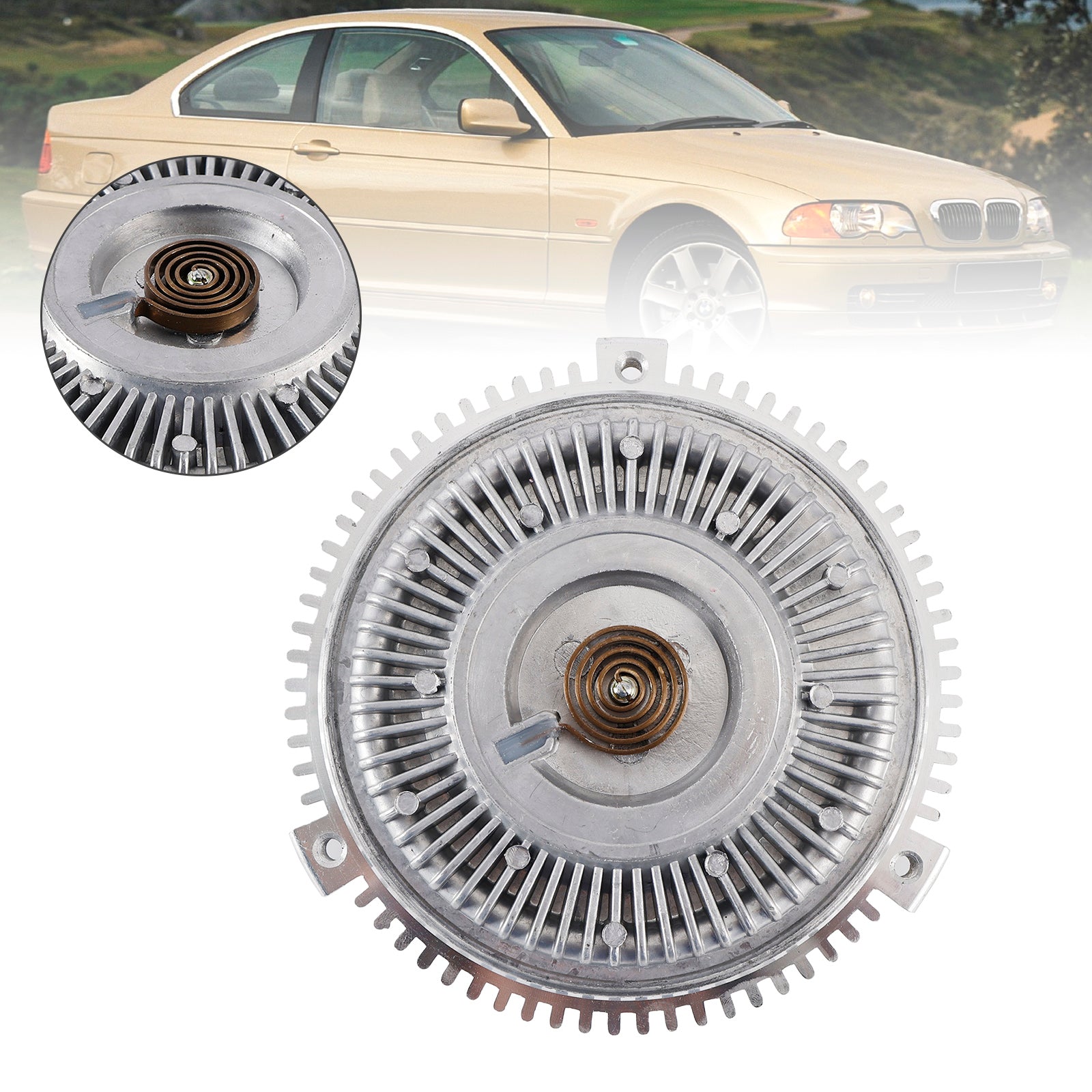 1995-2000 BMW 523i E39 I6 2.5L Petrol Radiator Cooling Fan Clutch 11521719269 11521719046