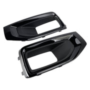 2015-2018 Yukon (submodel: Denali, SLE, SLT) Fog Light Lamp Cover Gloss Black Trim Pair 22936426
