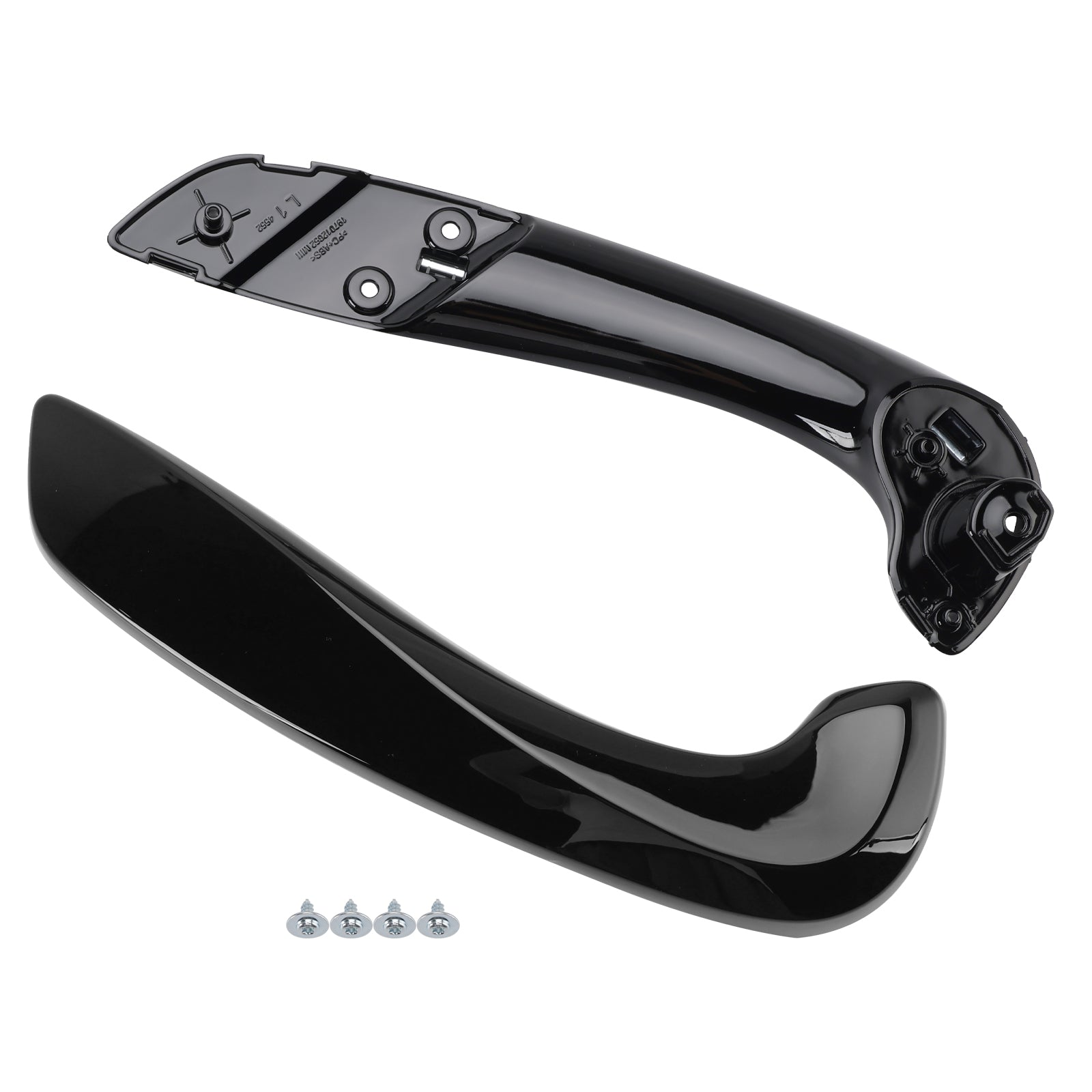 2008-2016 Renault Megane 3 Front Left Inner Door Handle Base+Cover Set Black
