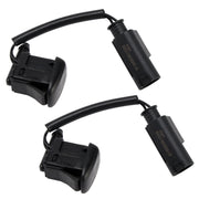 1996-2003 BMW 5 E39 525i 528i 530i 540i M5 2pcs Windshield Washer Nozzles Spray Jet 61668361039