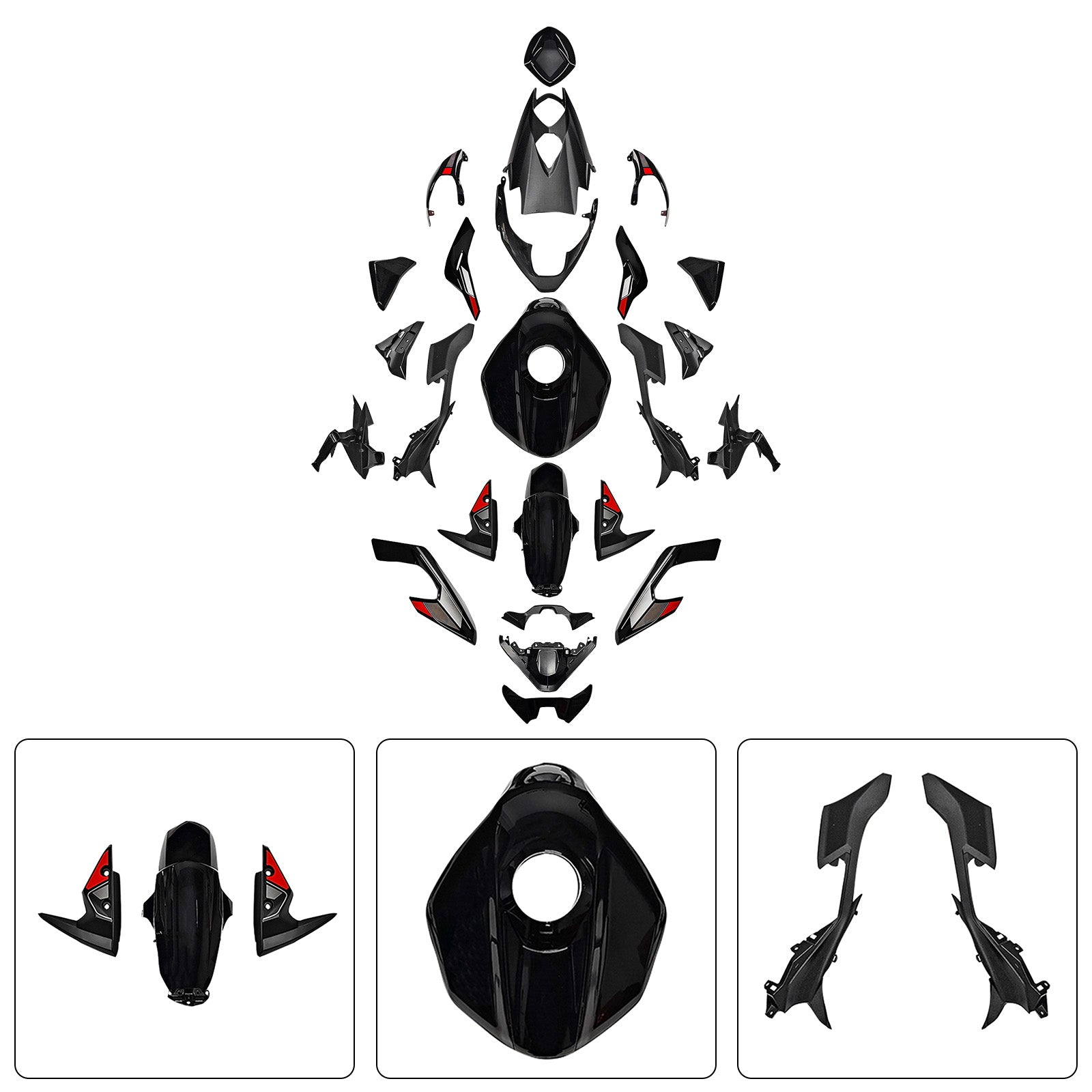 Injection Bodywork Fairing Kit for Street Triple 765 R/RS 2023-2025