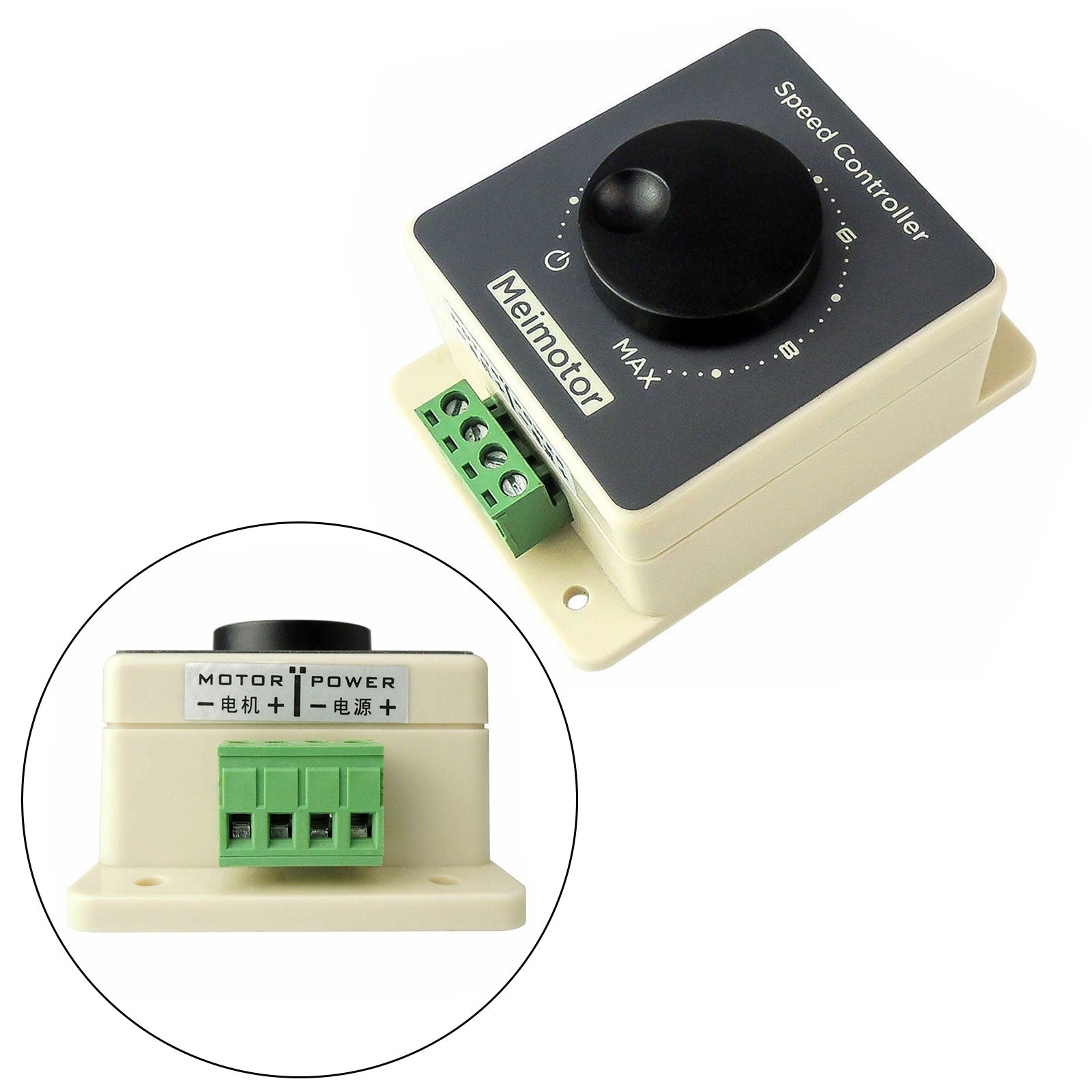 DC 10-60V 10-20A Pulse Width Modulator PWM Waterproof DC Motor Speed Controller