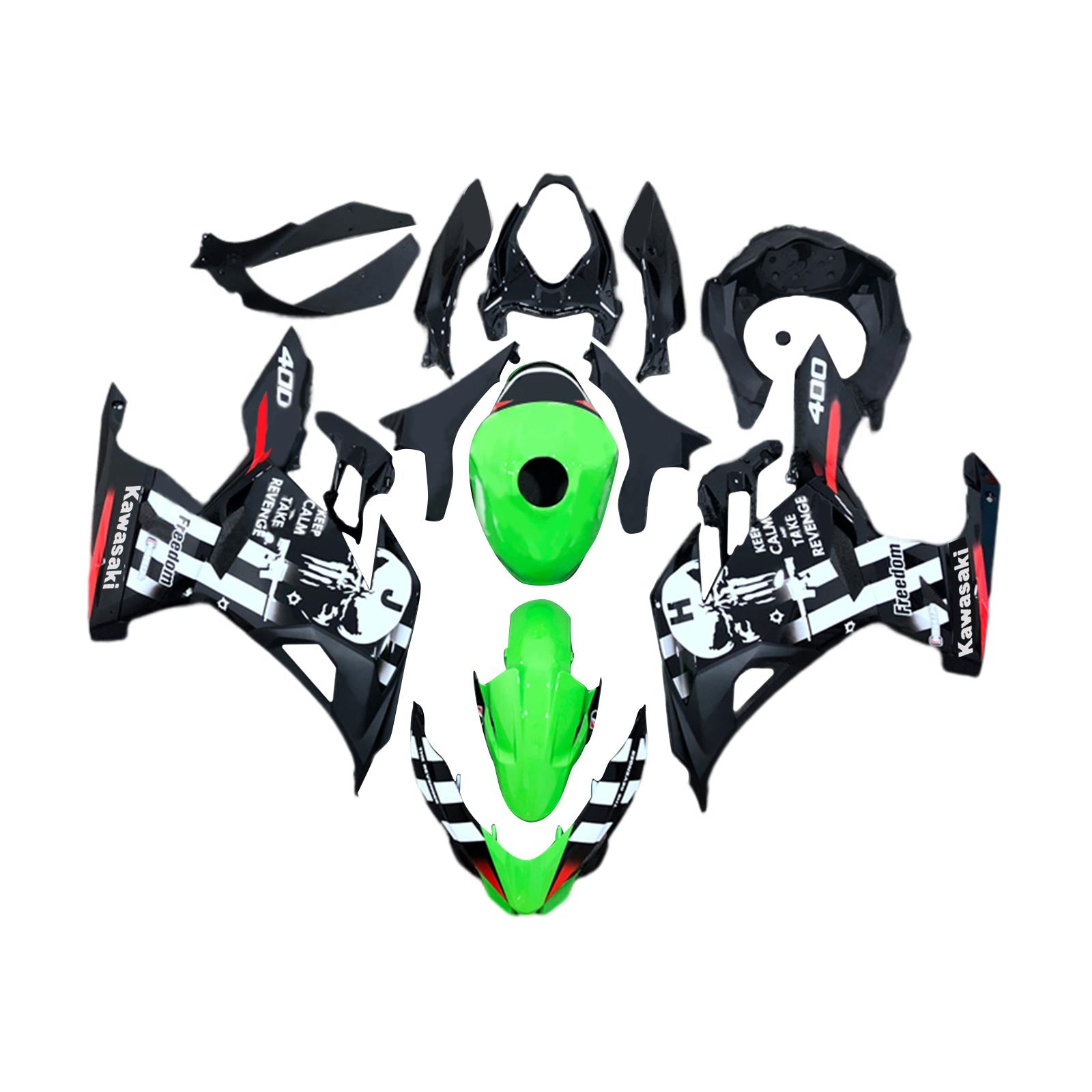 2018-2024 Kawasaki EX400/Ninja400 Fairing Kit