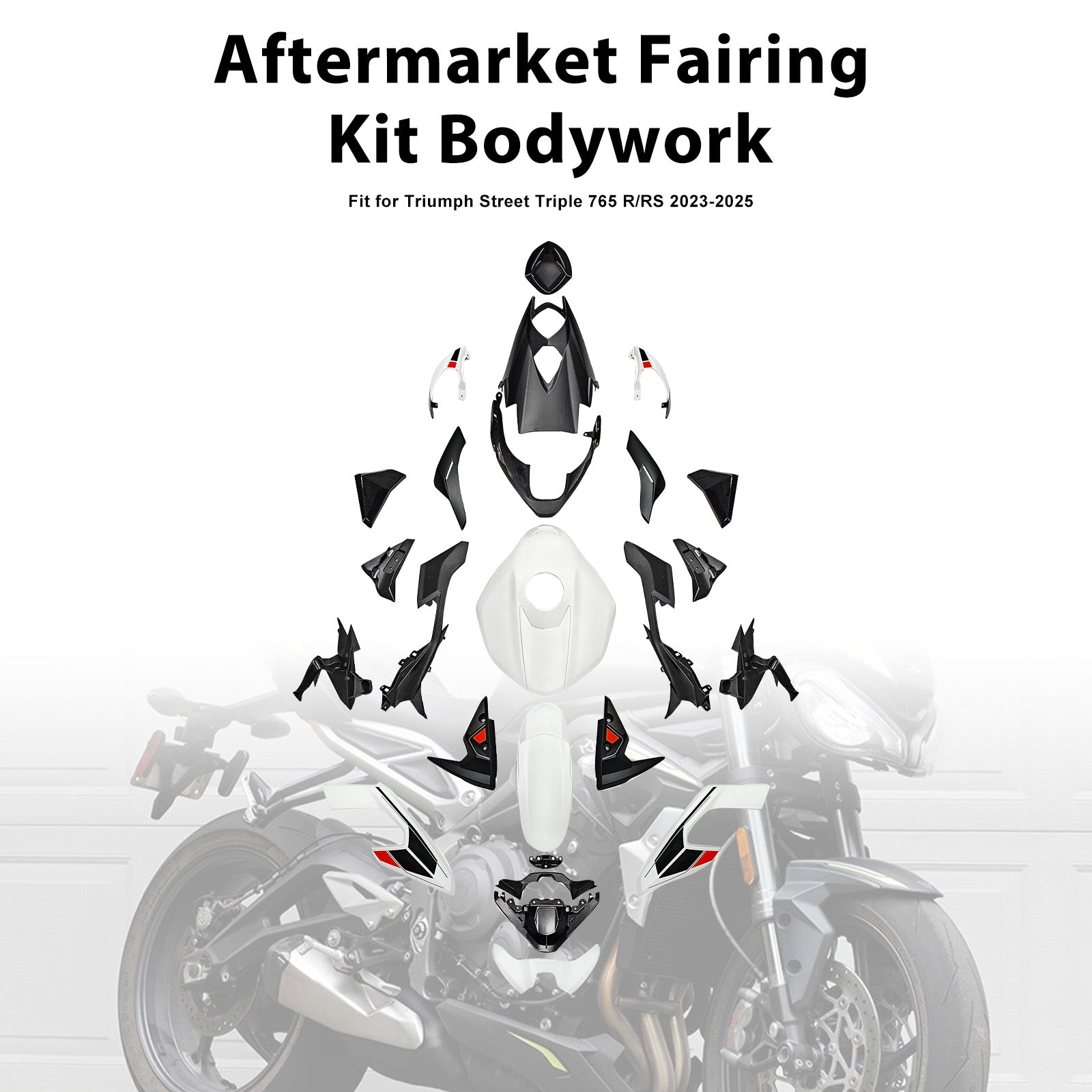 Injection Bodywork Fairing Kit for Street Triple 765 R/RS 2023-2025