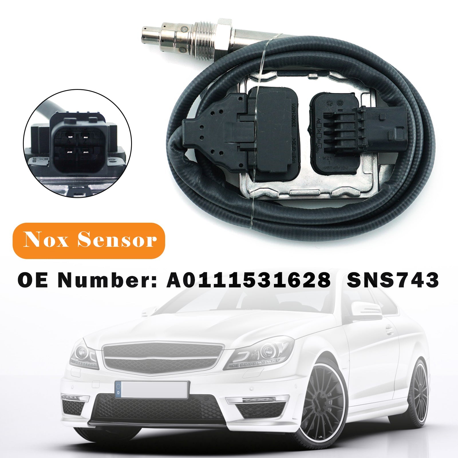 12V Nitrogen Oxide Sensor A0111531628 SNS743 For Mercedes