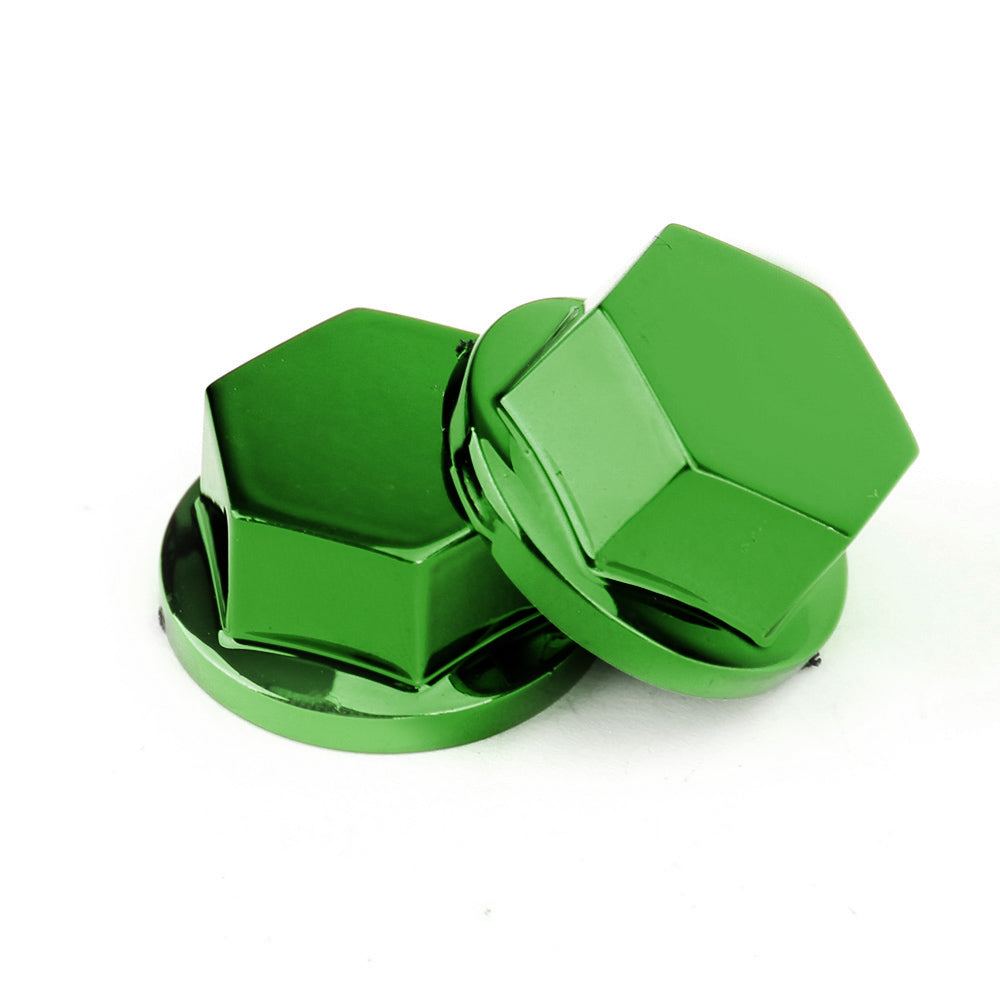 30pcs 5 sizes Motorcycle Green Plastic Hexagon Socket Screw Covers Bolt Nut Cap Cover Generic
