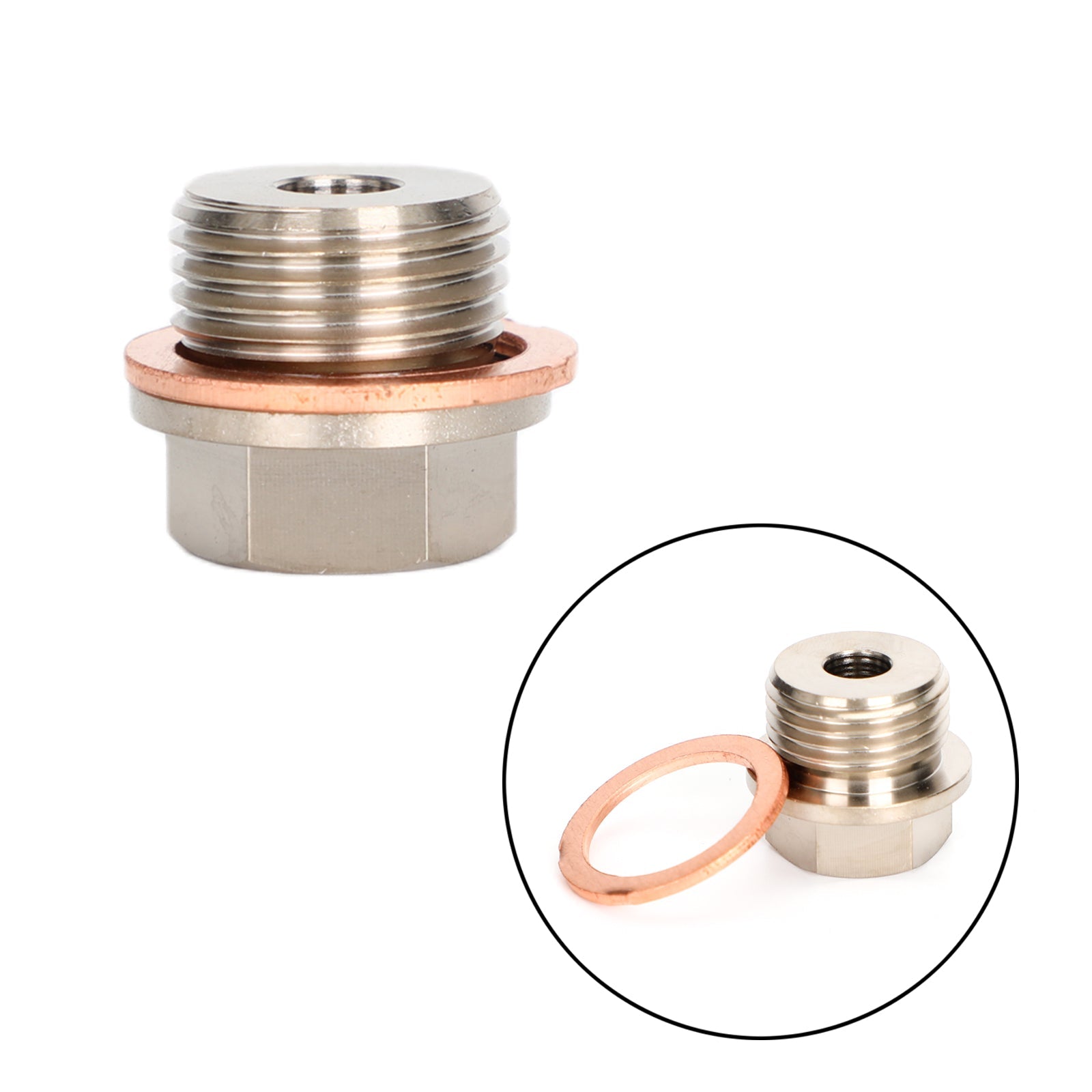 1/8" NPT to M18x1.5 Male Pressure Temperature Gauge Sender Adapter Generic