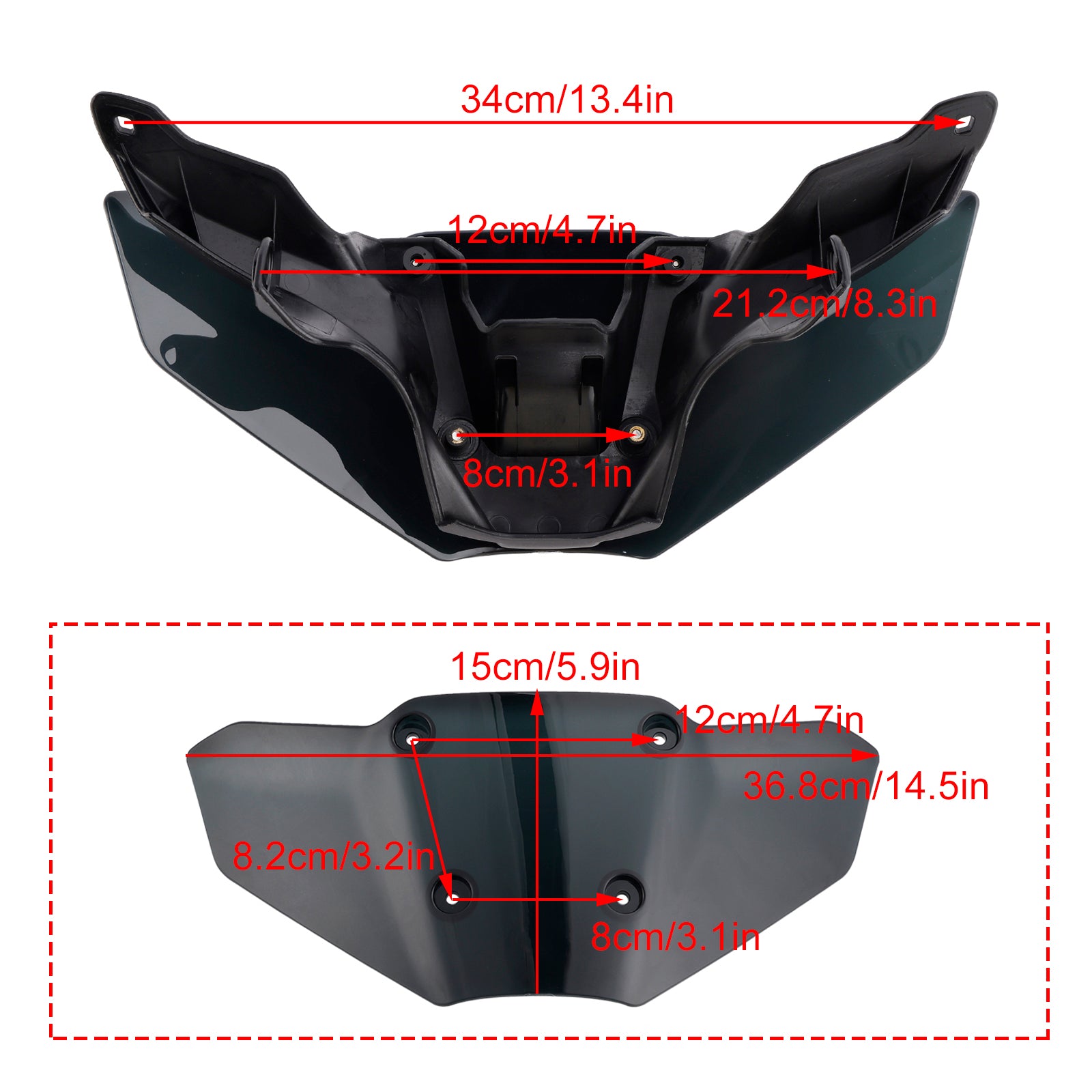 2024-2025 YAMAHA MT-09/SP ABS Motorcycle Windshield WindScreen