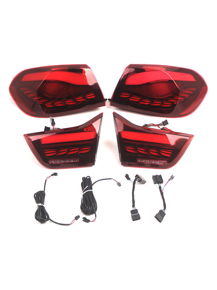 2014-2020 BMW M4 F82 F83 ( Sedan / Coupe / Convertible) L&R Red LED Tail Lights Rear Lamp Assembly 63217296100 63217296099