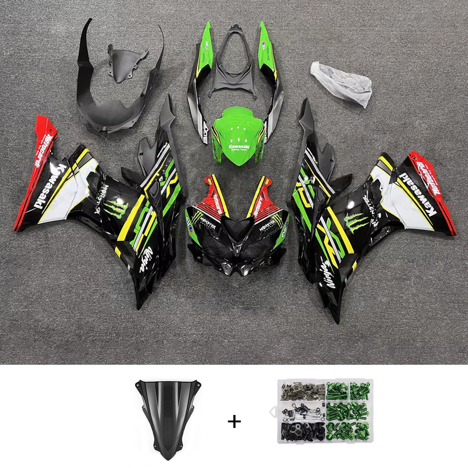 Injection Fairing Kit fit For Kawasaki Ninja ZX-25R ZX-4R ZX-4RR 2019-2025
