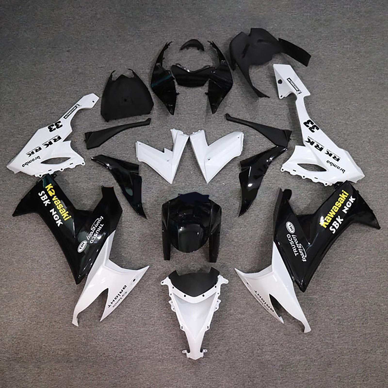Injection Fairing Kit Bodywork Plastic ABS fit For Kawasaki ZX10R 2008-2010