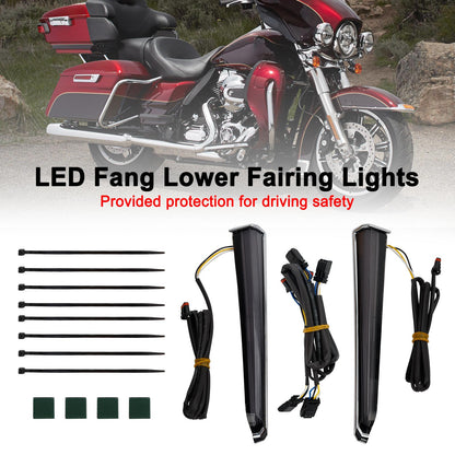 14-23 Touring Road Glide 45801 LED Fang Lower Fairing Lights for