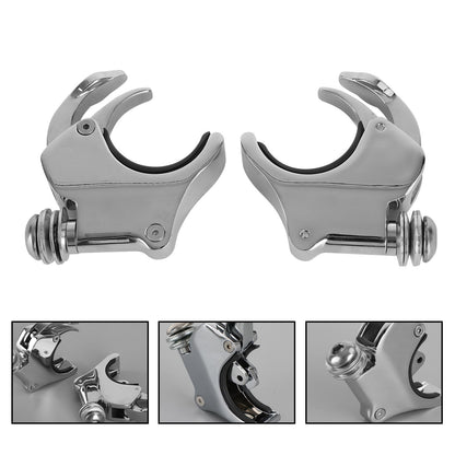 06+ Dyna Street Bob Wide Glide Generic Windshield Fork Clamp Bracket Holder for