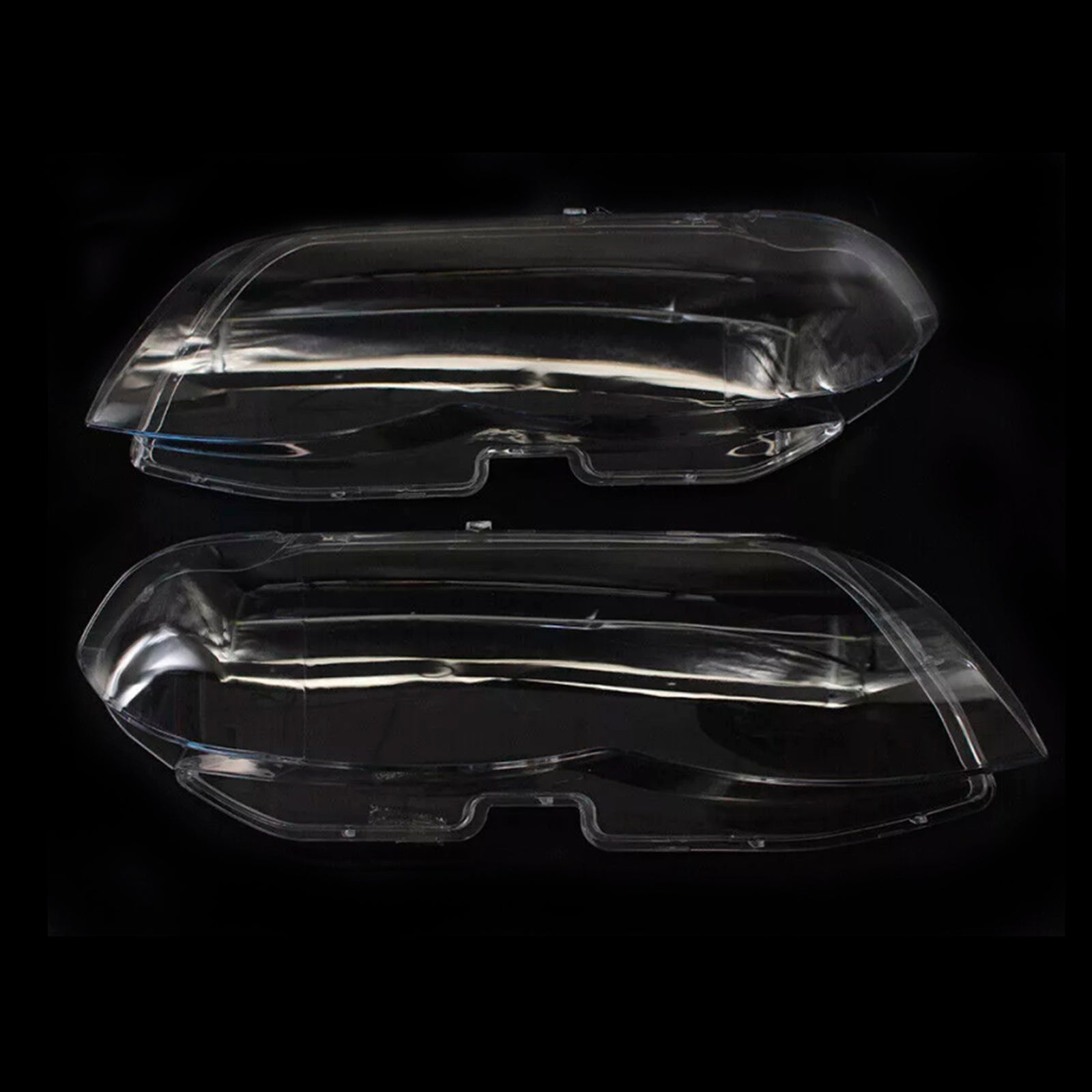 2004-2006 BMW X5 E53 2PCS Front Headlight Glass Clear Cover