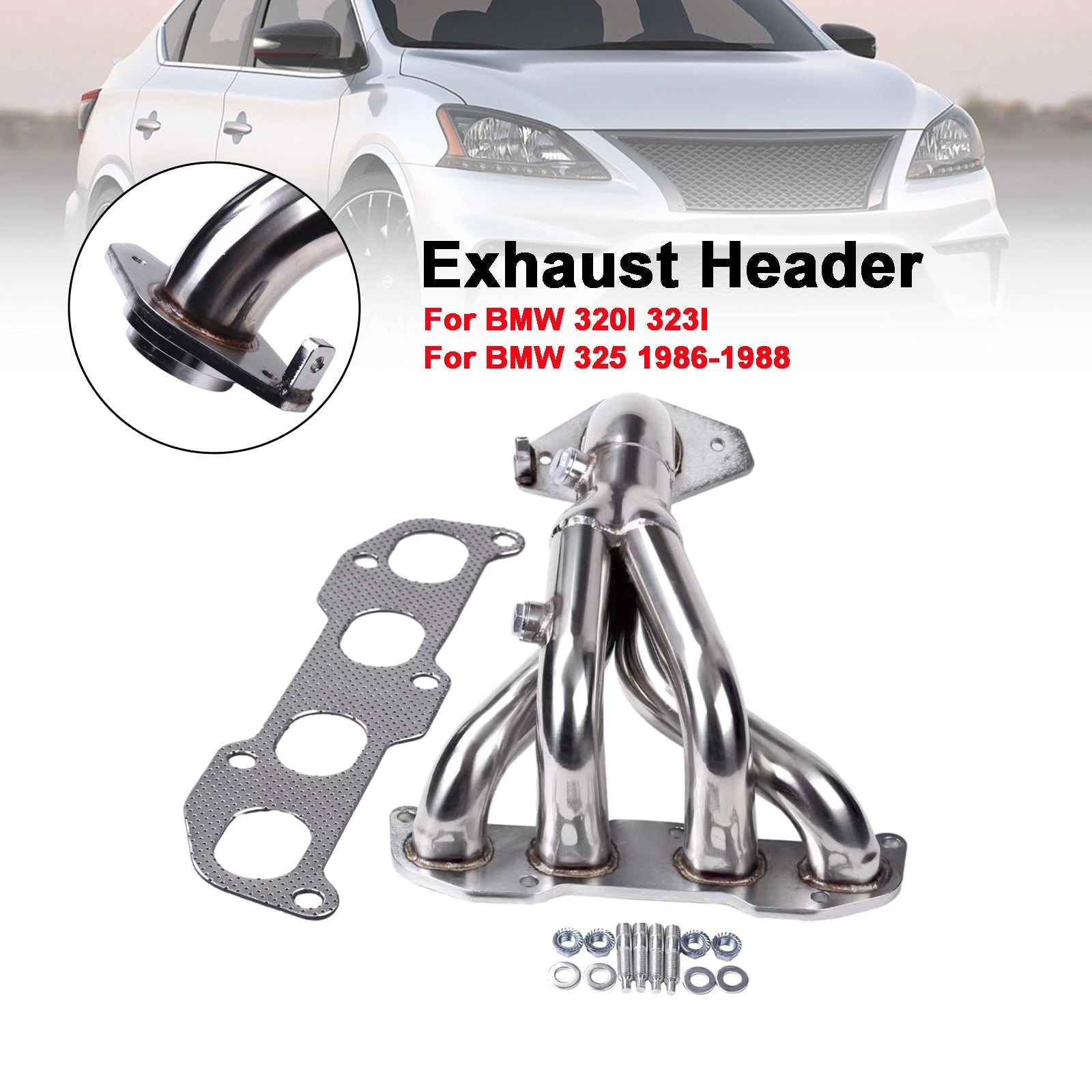 Stainless Steel Header Manifold Exhaust Fit Nissan Sentra 2.5L SER 2002-2005