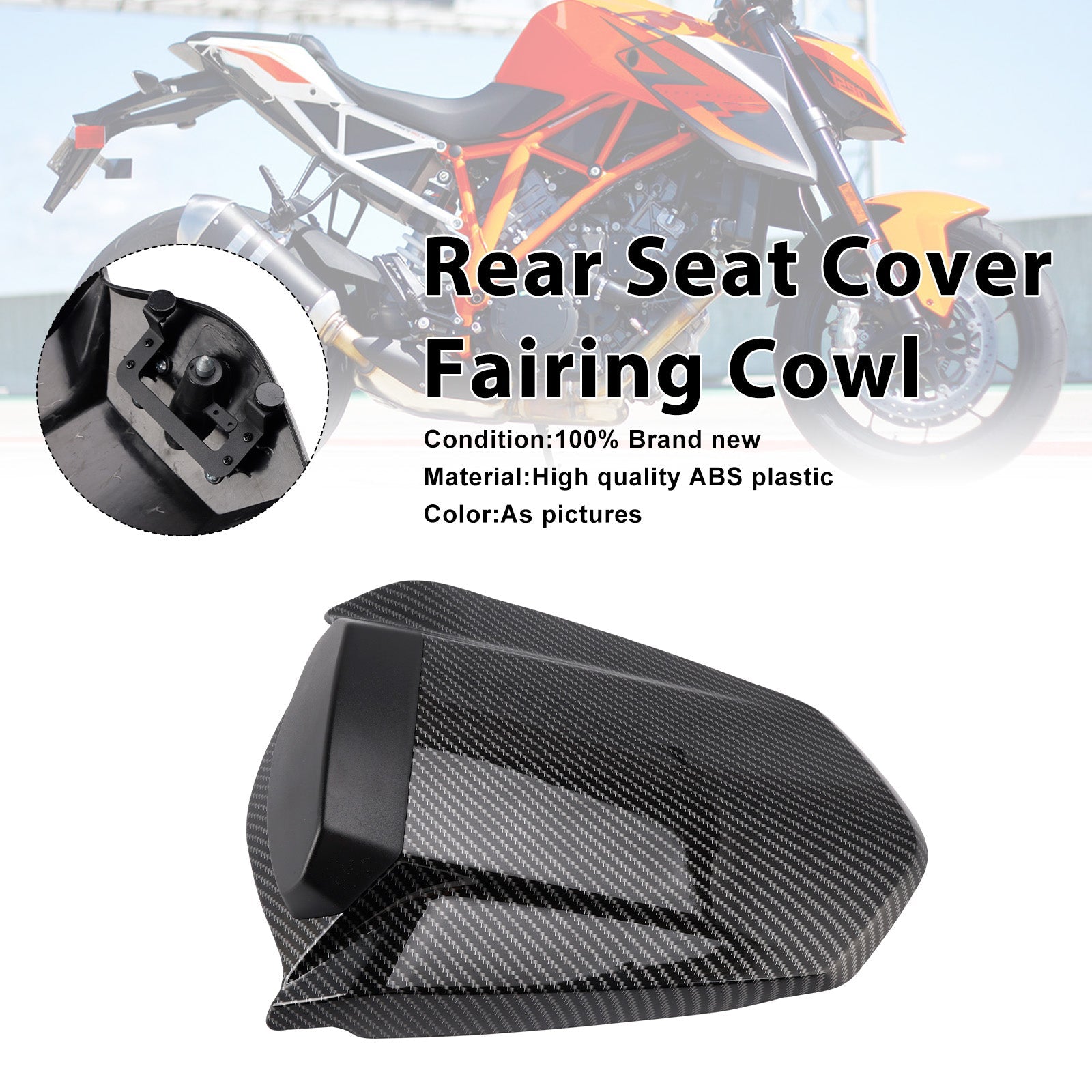 2014-2019 For 1290 Super Duke R Rear Pillion Seat Cover Fairing Cowl