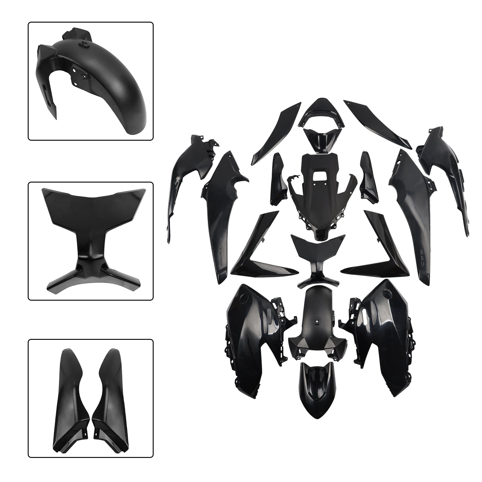 2025-2026 Yamaha TMAX560 Bodywork Fairing Injection Unpainted