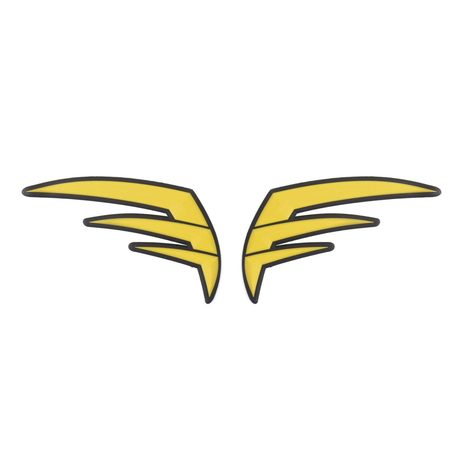 Black-Yellow Motorcycle Motorbike Gas TANK PAD Guard Decal Protector Sticker