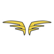 Black-Yellow Motorcycle Motorbike Gas TANK PAD Guard Decal Protector Sticker