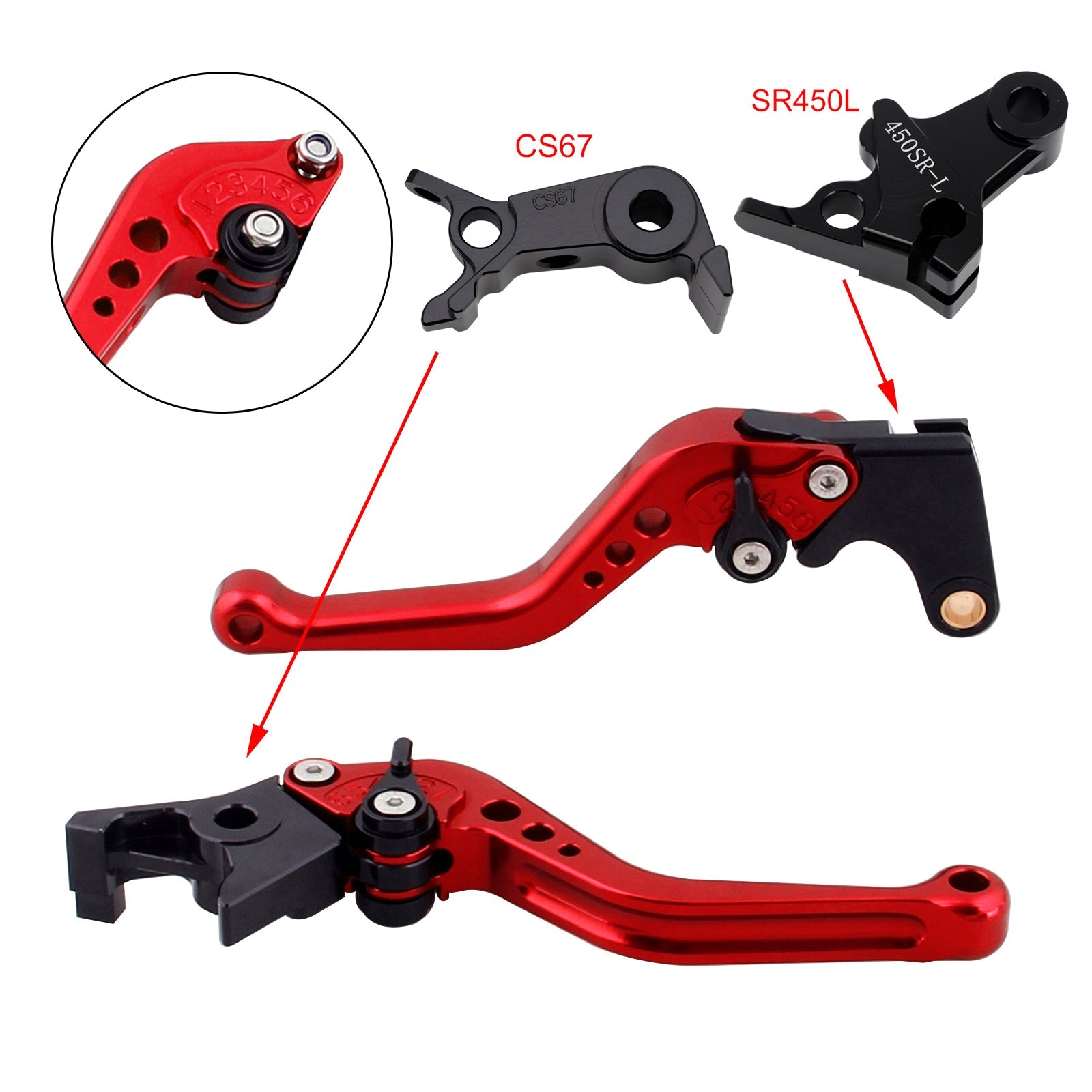 NEW Short Clutch Brake Lever fit for VOGE DS900X 900DSX 2024-2026