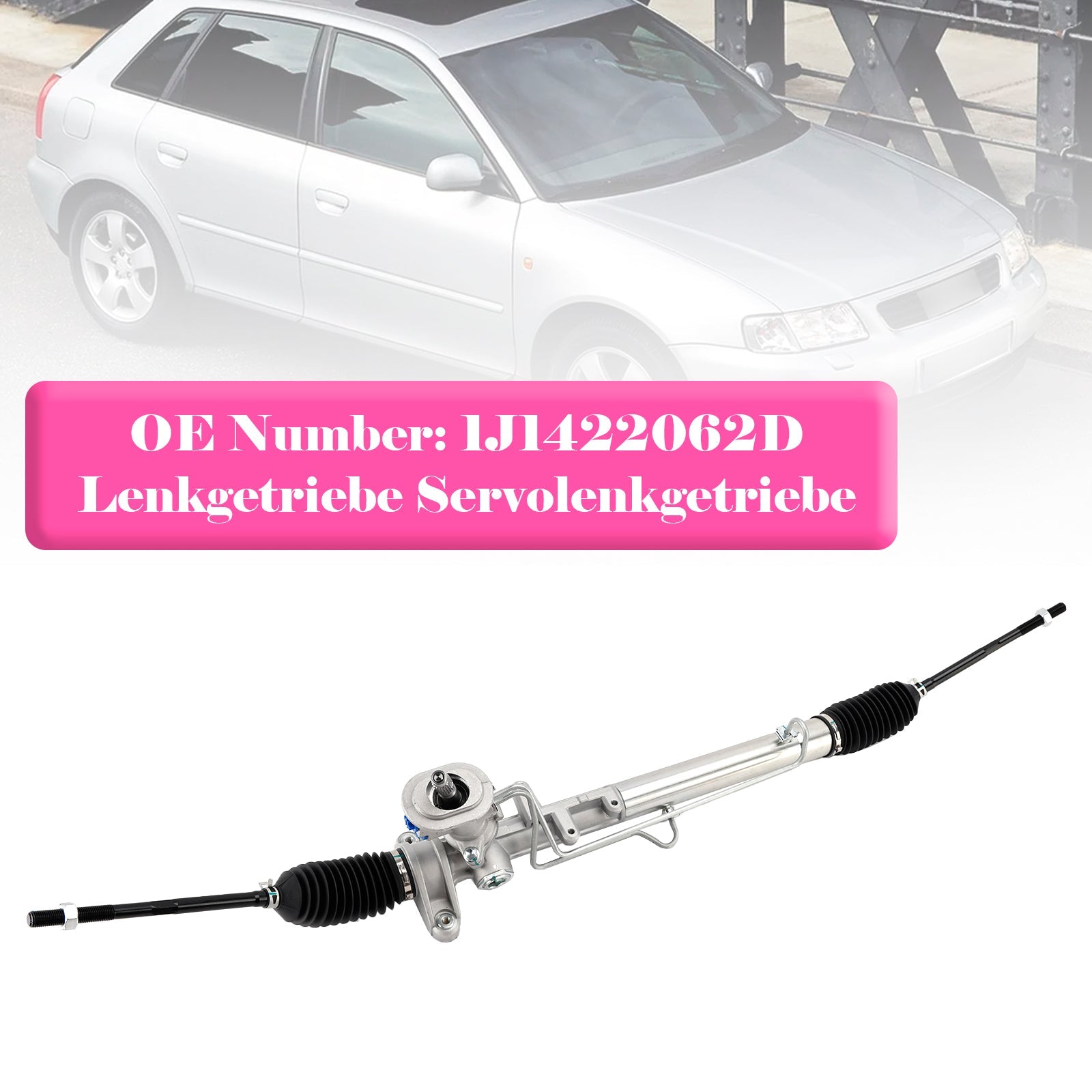 1998/10-2004/07 Seat Toledo II 1M2 1.8L Petrol Power Steering Rack and Pinion 1J1422062D