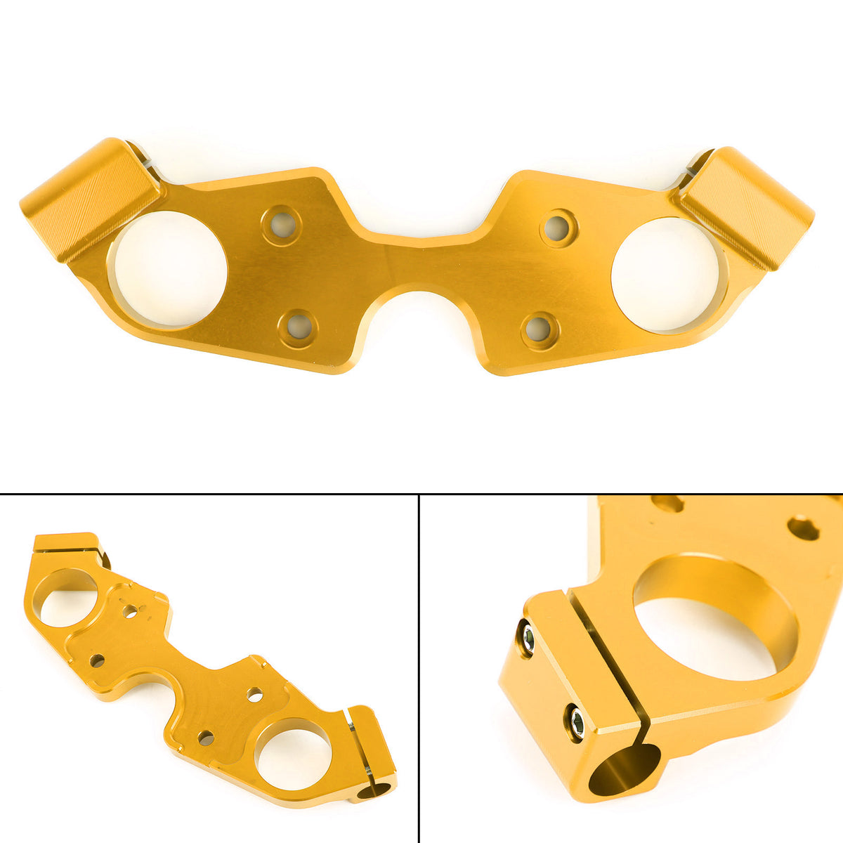 Lowering Triple Tree Front Upper Top Clamp for Suzuki GSX1300R 08-20 Hayabusa Gold