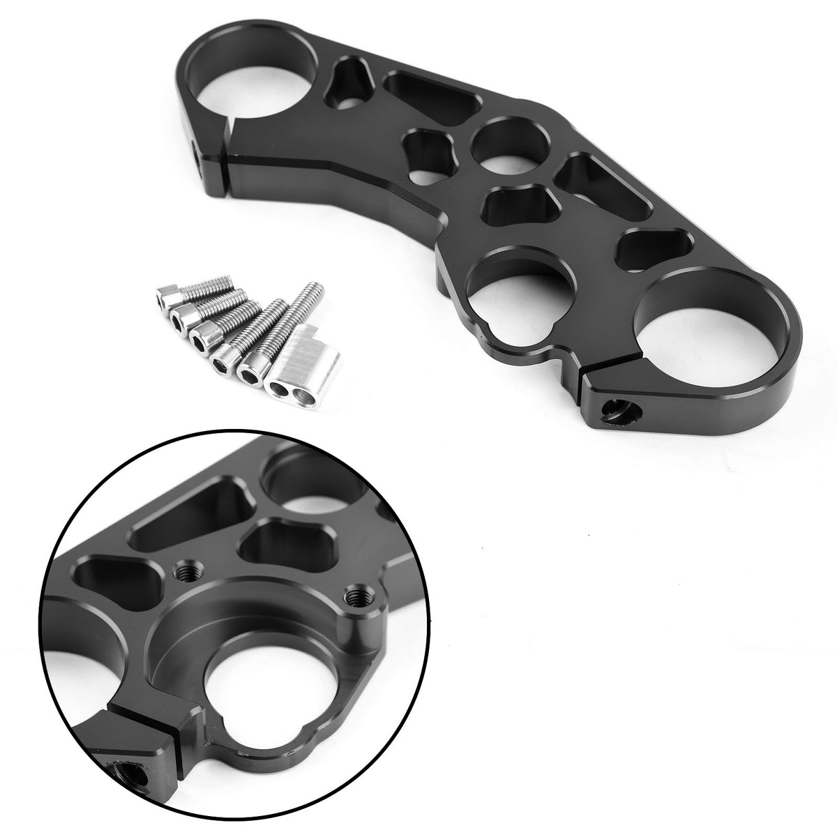 Lowering Triple Tree Front Upper Top Clamp for SUZUKI GSXR 600 750 1000 Black