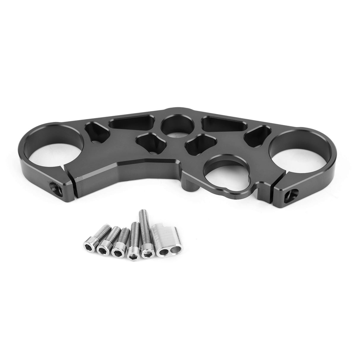 Lowering Triple Tree Front Upper Top Clamp for SUZUKI GSXR 600 750 1000 Black