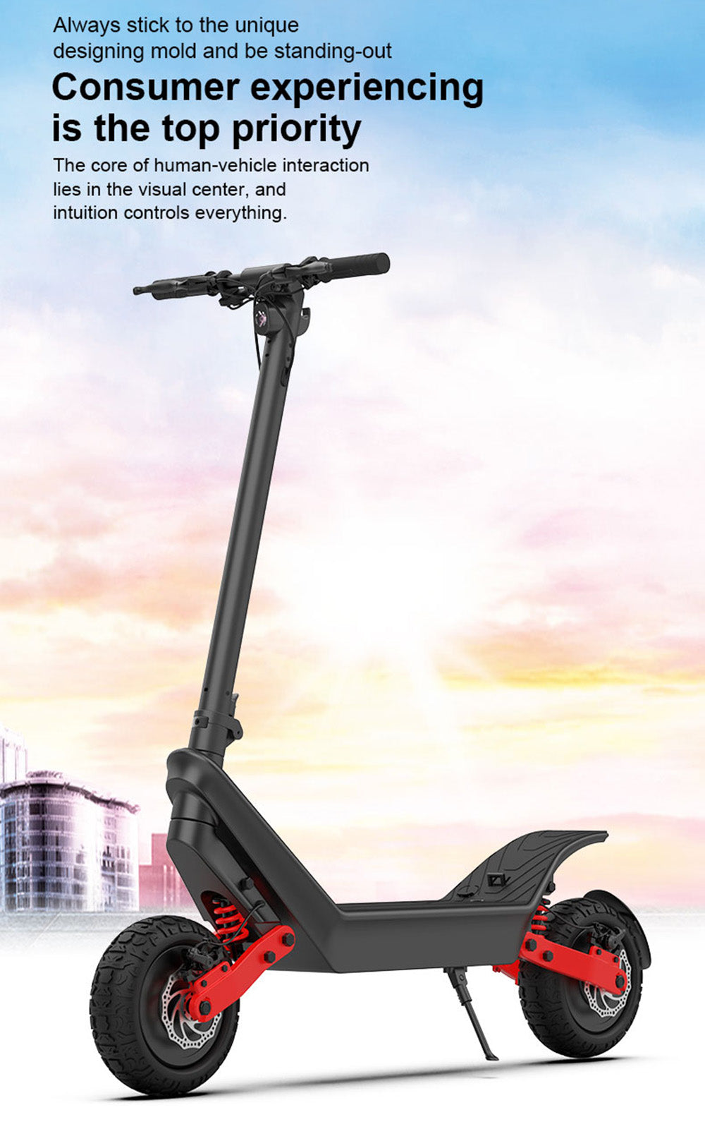 Adult High-Power Long-Range 2400W Off-road Dual-Drive Folding Electric Scooter