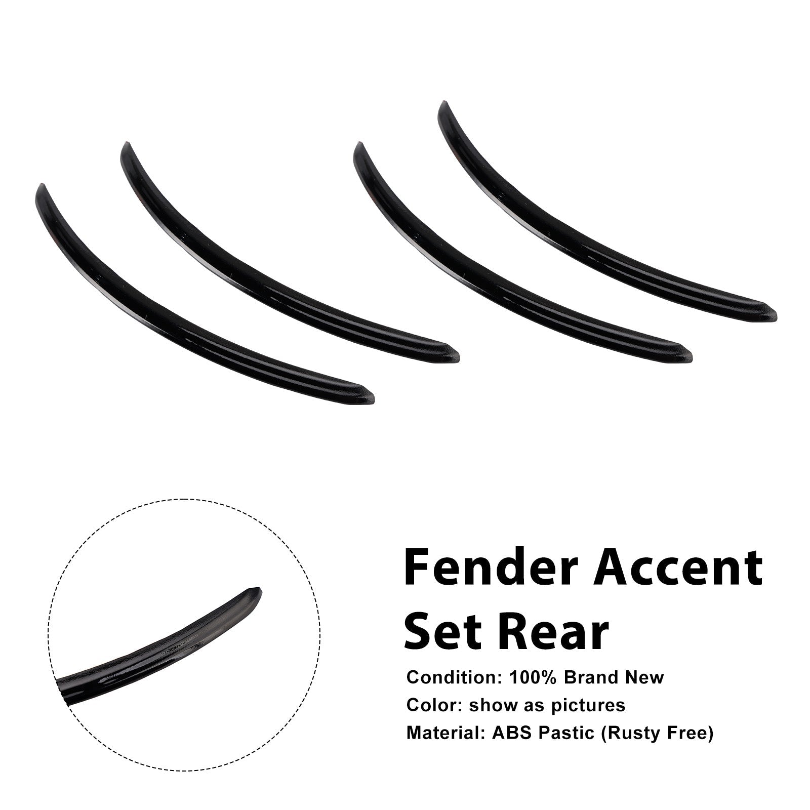 Rear Fender Accent Set For FLHX Street Glide 2006-2013