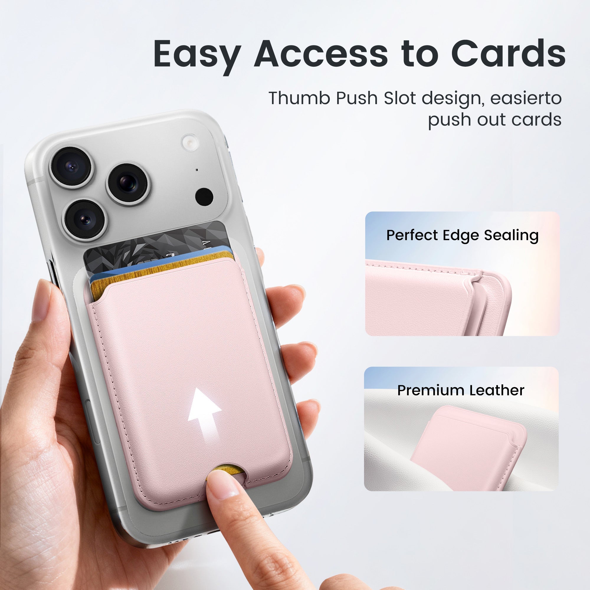 Magnetic Card Holder MagSafe Wallet RFID Protection for iPhone 17/16/15/14/13/12
