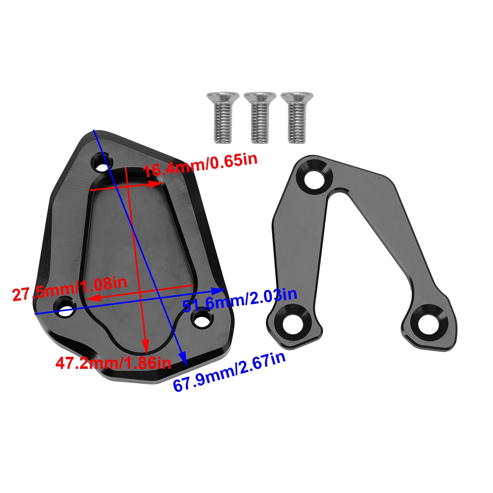 2020+ BMW S1000RR Kickstand Enlarge Plate Pad