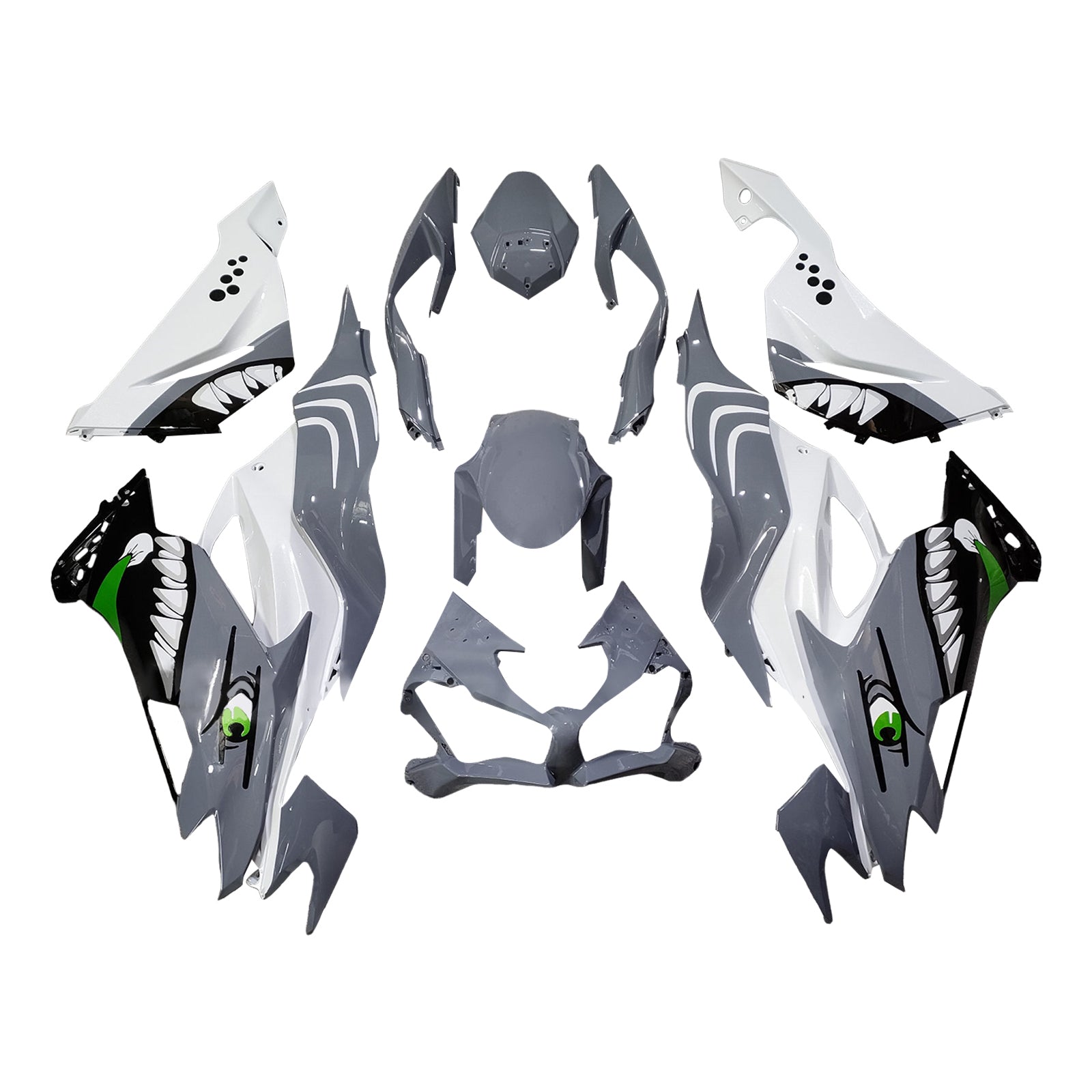 Injection Fairing Kit Bodywork Plastic ABS fit For Kawasaki ZX6R 2019-2023
