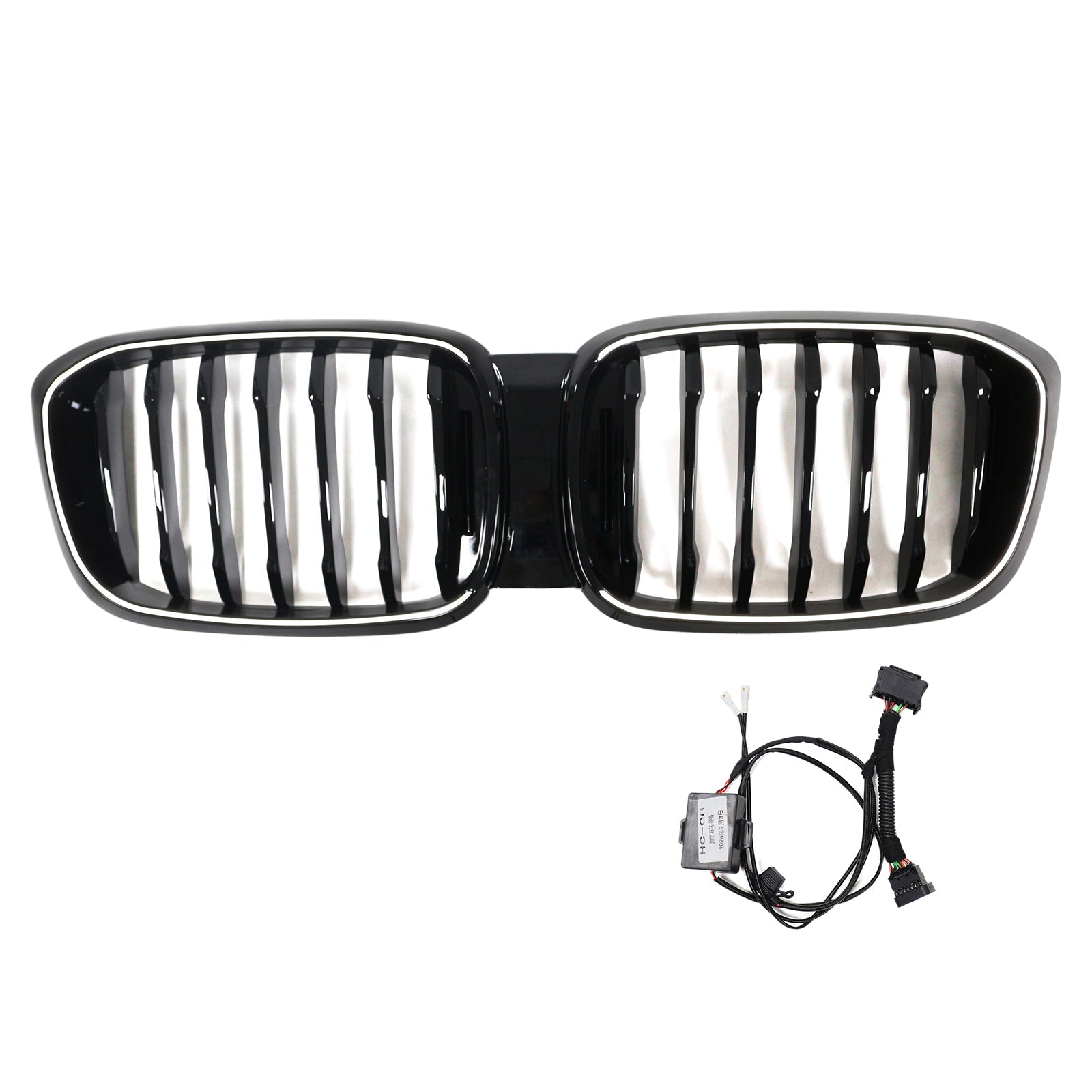 2018-2021 BMW X3 X3M G01 G08 Pre-Facelift Gloss Black Front Kidney Mesh Grill Grille 51138469959 51138469960