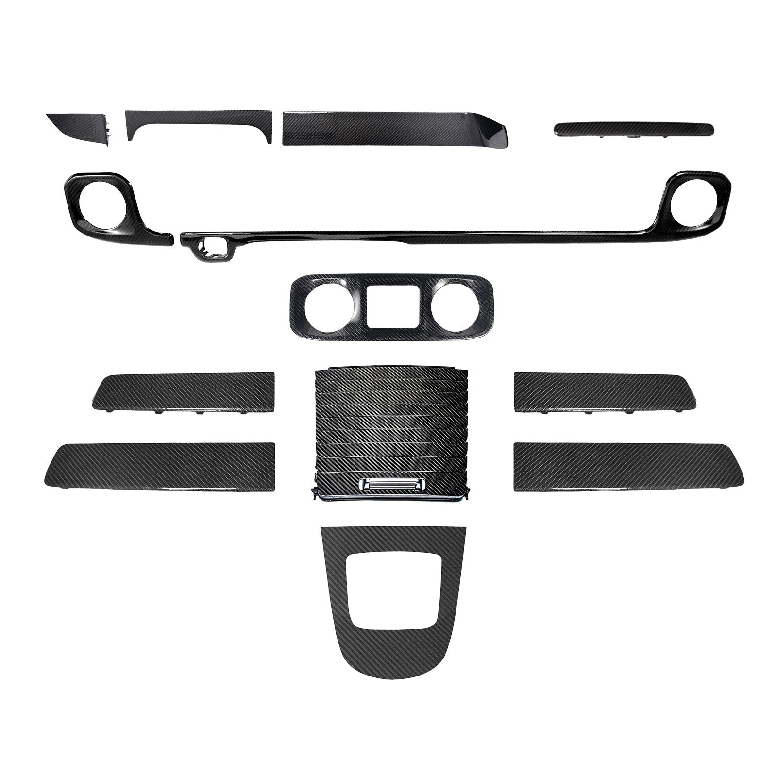 2025+ Fit Mercedes W465 G550 G580 G63 Dry Carbon Dash Interior Trim Panel Set