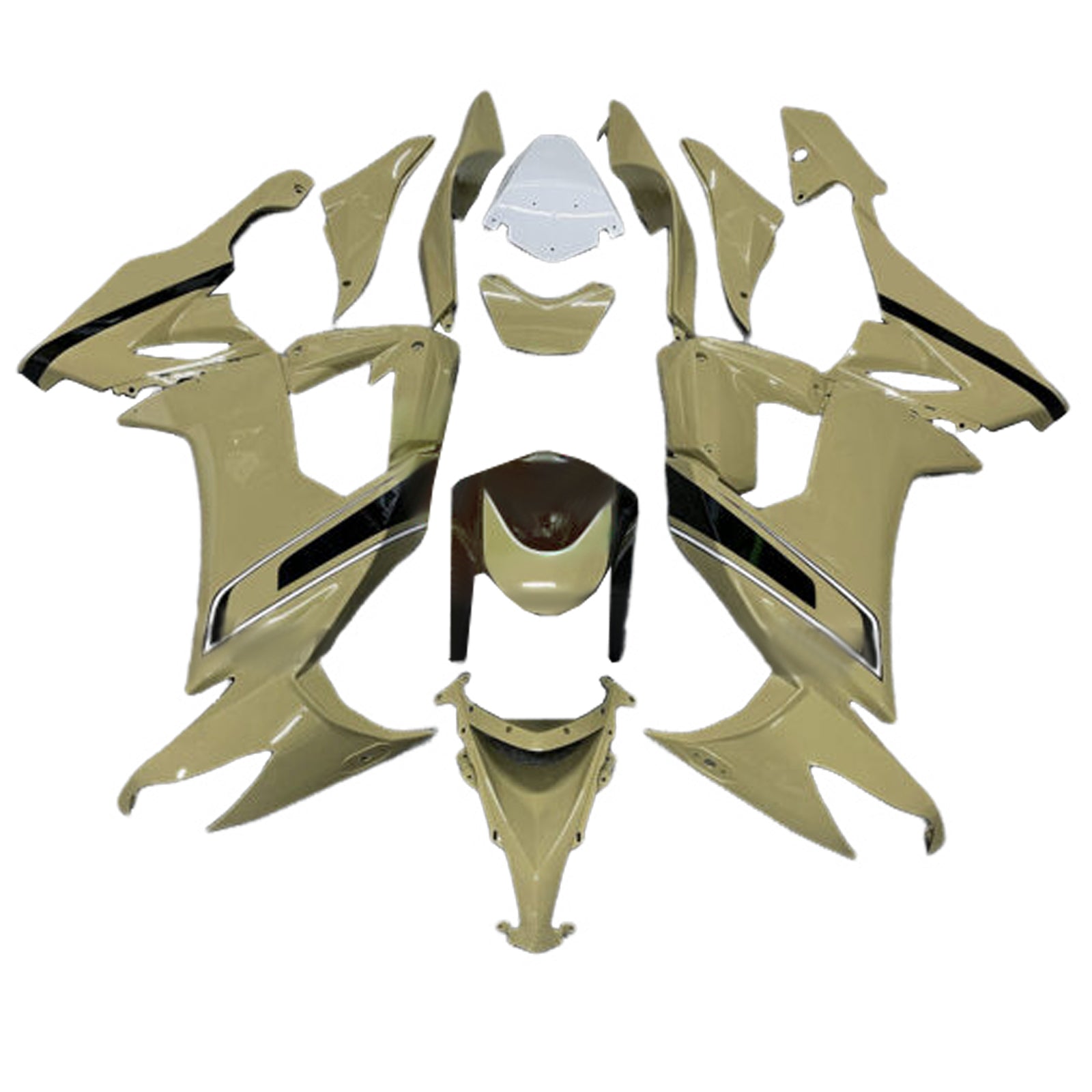 Injection Fairing Kit Bodywork Plastic ABS fit For Kawasaki ZX10R 2008-2010