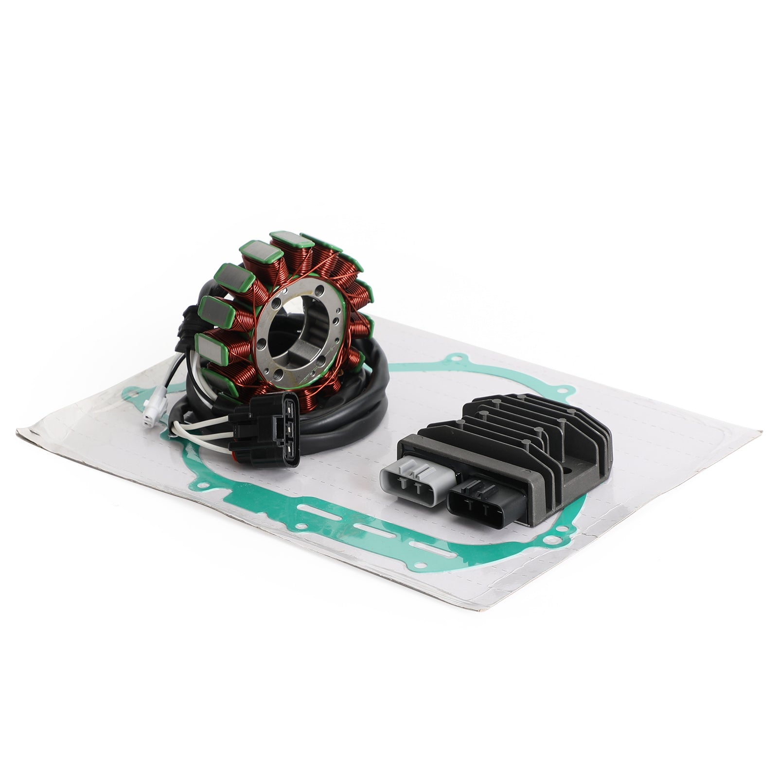 2019-2021 Yamaha YFM700 Kodiak 700 ESP SE (YFM70KPSMO) Magneto Stator Regulator Rectifier Gasket 28P-81410-00 28P-81410-01 Generic