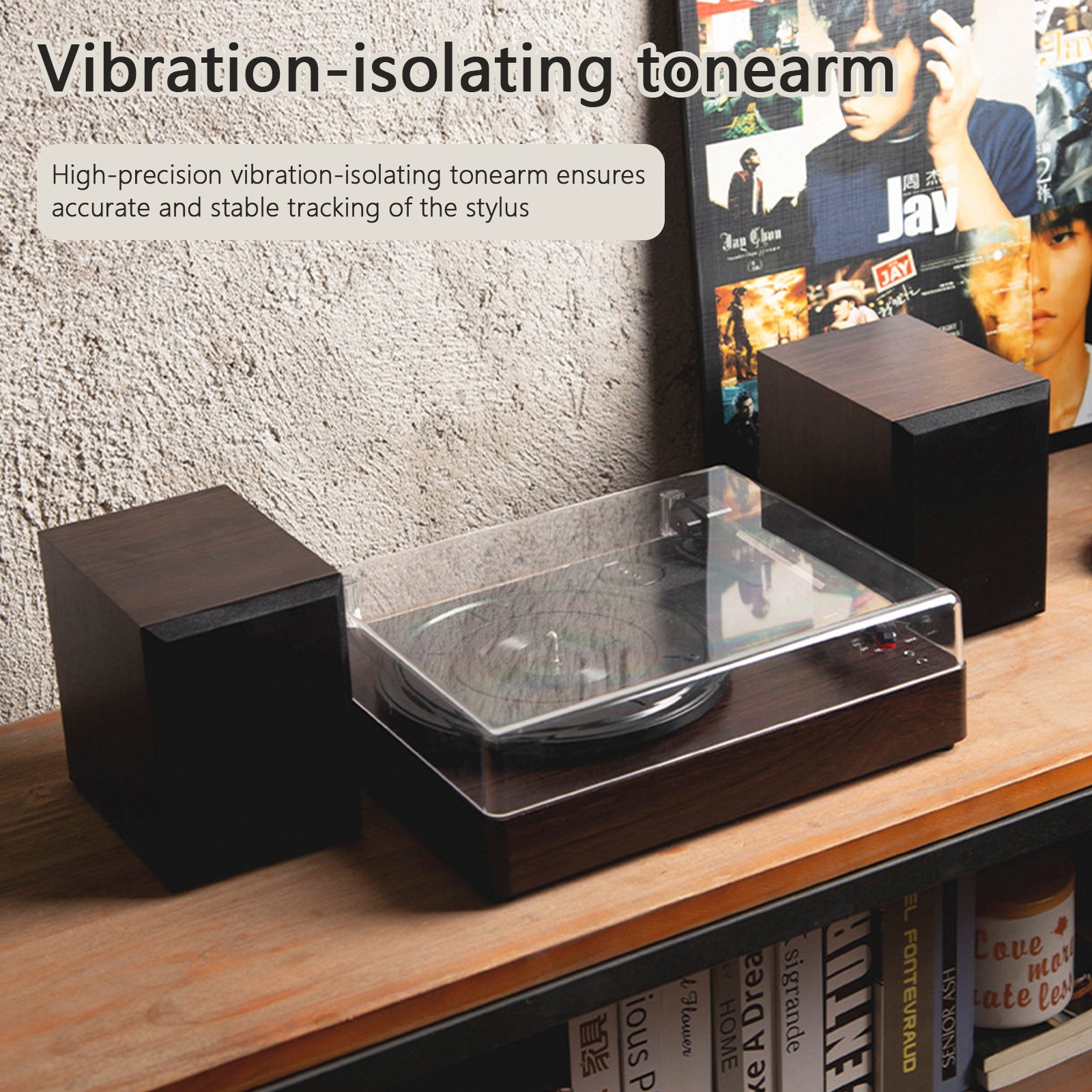 3 - Speed Turntable Decorative Record Player Split Bluetooth Vinyl Record Player Retro Bluetooth Speaker Ornaments Living Room Record Player