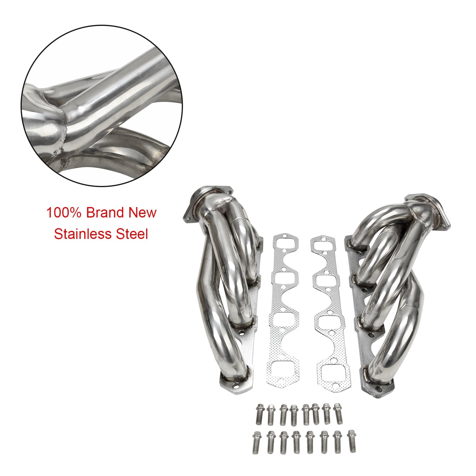 Stainless Steel Exhaust Manifold Headers Fit Mustang 5.0 V8 GT/LX/SVT 1979-1993