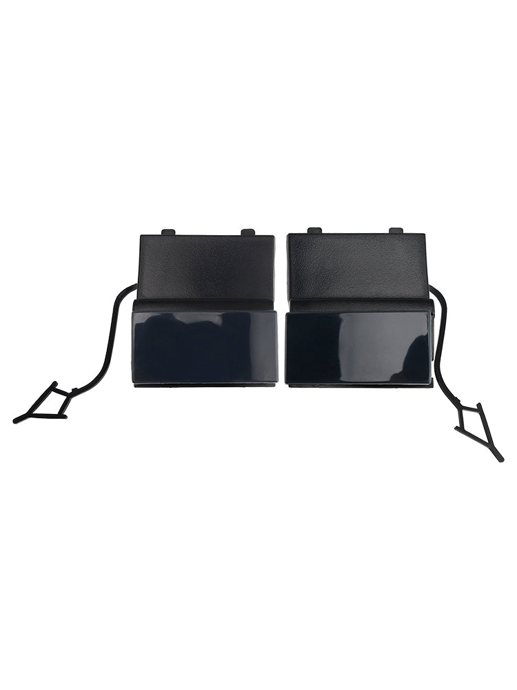 A Pair Car Front Bumper Tow Hook Eye Cover Cap For VW Touarge 2014 - 2018