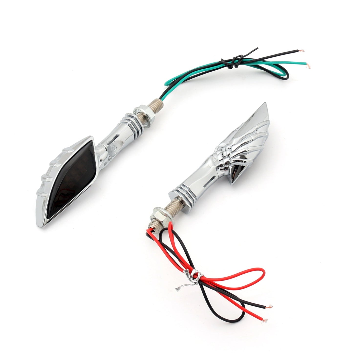 Universal Motorcycle Skeleton Hand LED Turn Signals Blinker Indicator