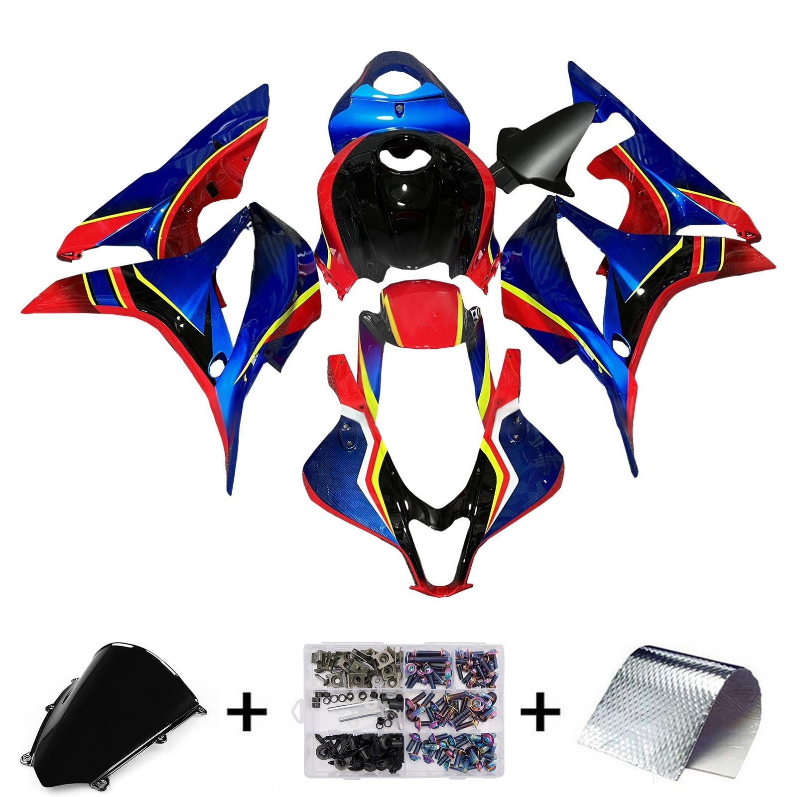 Injection Fairing Kit Bodywork Plastic ABS For Honda CBR600RR 2007-2008 F5